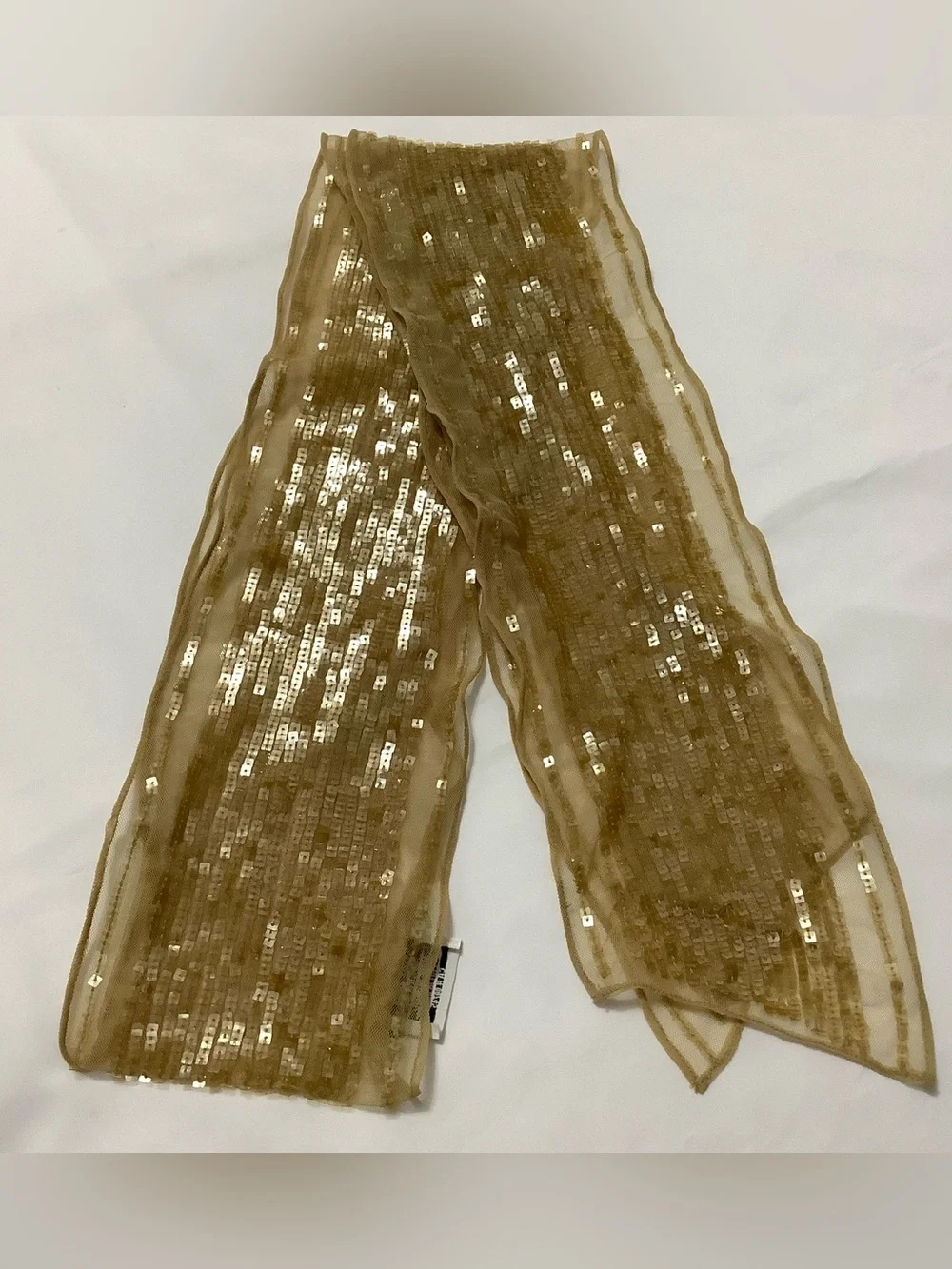 Mesh and square Sequin Scarf. (W226)